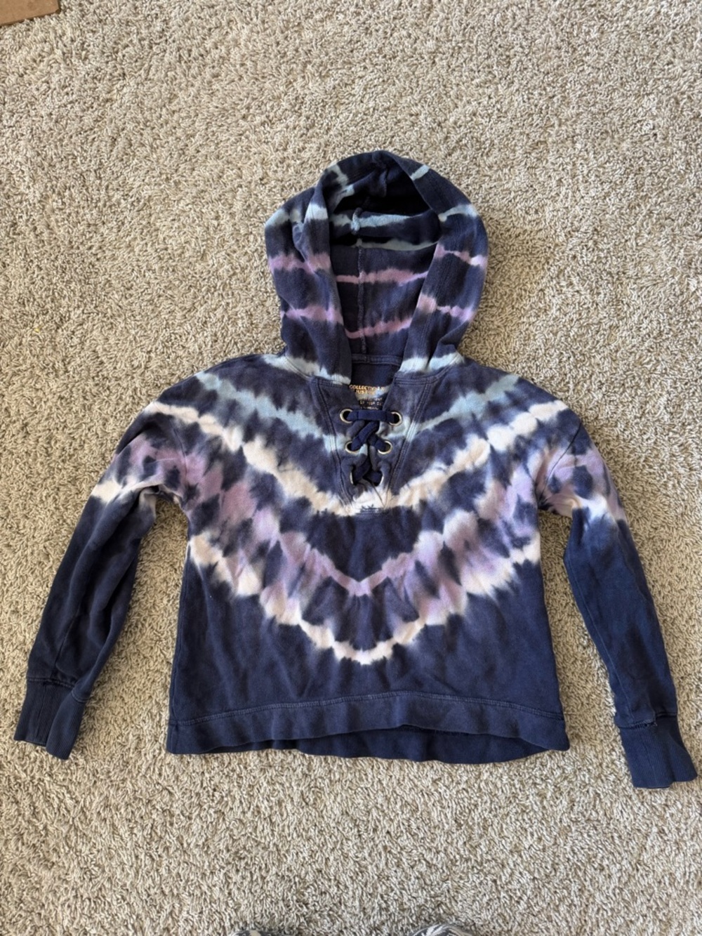 Justice Tie-Dye Lace-Up Hoodie